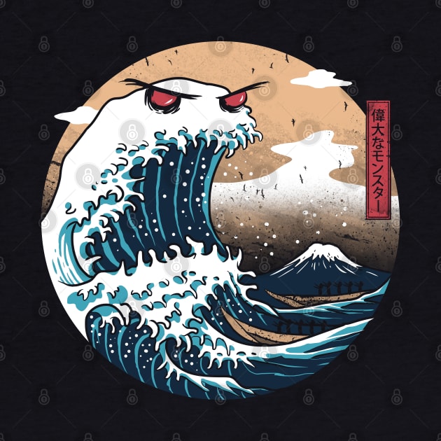 The Great Monster of Kanagawa by Vincent Trinidad Art